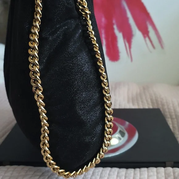 Falabella Stella McCartney fold-over tote bag Gold Chain - Picture 6 of 17